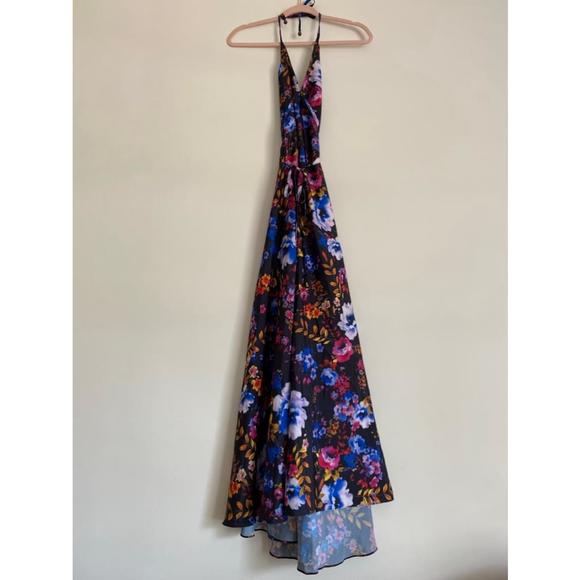 Yumi Kim sold out Sasha maxi dress dark floral low cut women’s Xs - Picture 1 of 5